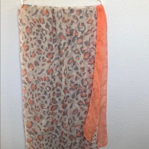 Leopard print scarf